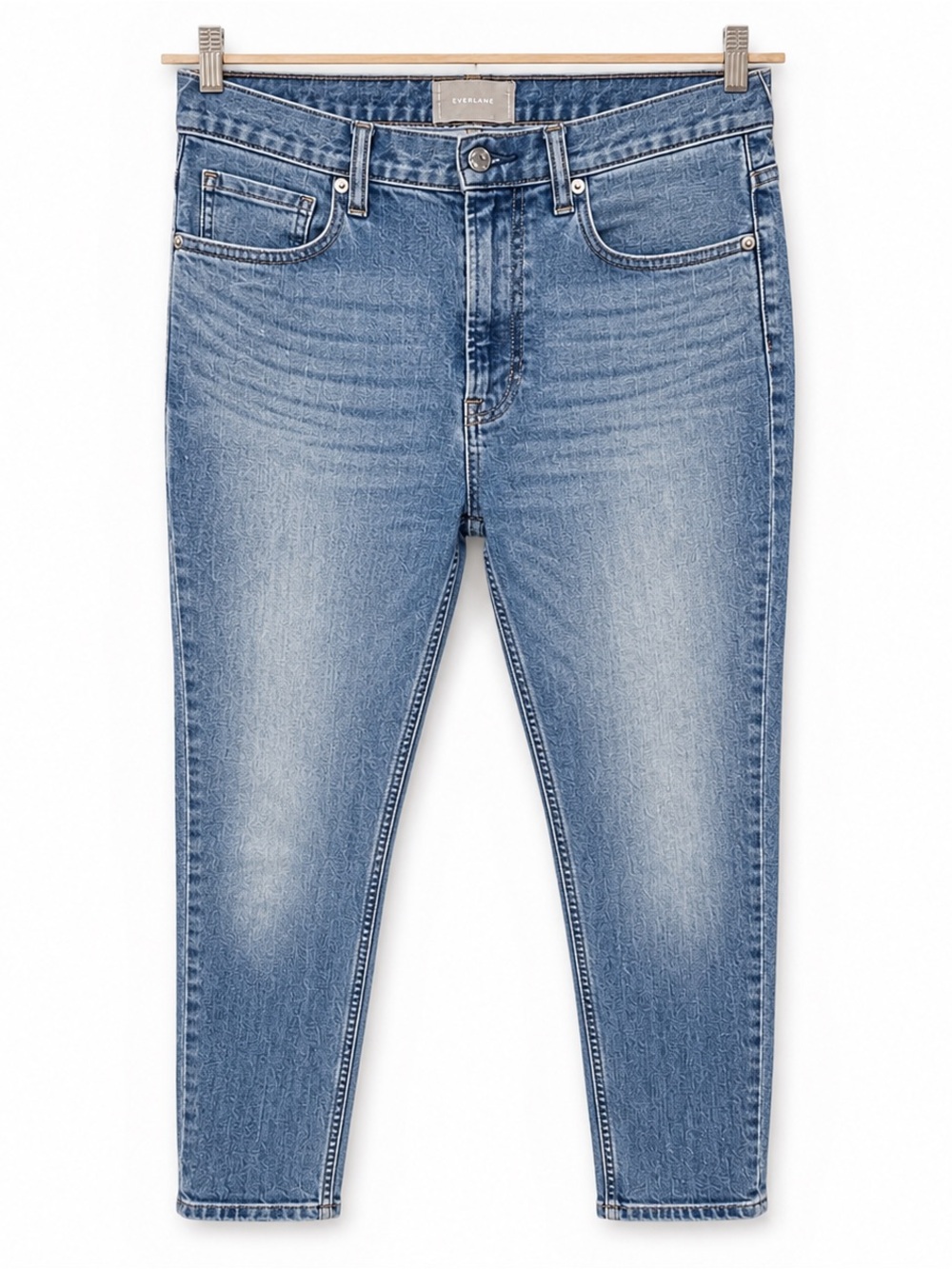 Everlane Authentic‎ Stretch High Rise Skinny Jeans 28 Blue Cropped Ankle Denim